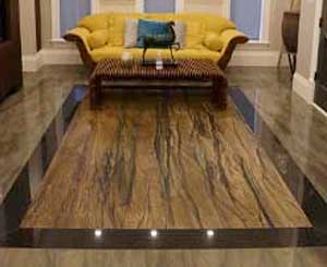 Custom interior stone flooring